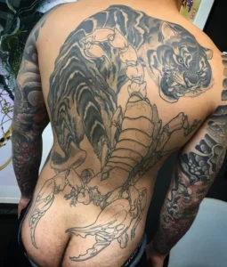 Tiger Full Back Tattoo